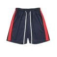 thumbnail image 3 of Ma Croix Men's Elastic Waist Stripe Track Shorts with Casual Drawstring, 3 of 5