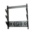 thumbnail image 1 of Luzkey Samurai Sword Bracket Holder Wall Mounted Sword Rack Space Saving Chinese Flute Rack for Sword Collectors Versatile Accessory 3 Tiers, 1 of 8