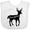 AA-White, variant on Inktastic Pennsylvania Black Deer Silhouette Boys or Girls Baby Bib