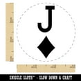 thumbnail image 2 of Jack of Diamonds Card Suit Self-Inking Rubber Stamp Ink Stamper - Yellow Ink - Small 3/4 Inch, 2 of 7