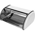 thumbnail image 5 of Stainless Steel Bread Box 17" Roll Top Bread Bin Large Capacity Loaf Bread Storage Container for Kitchen Countertop Homemade Bread Pastries Pancake, 5 of 9