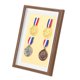 thumbnail image 1 of Caja de exhibición de medallas Uxcell, 2 marcos de exhibición de medallas, caja de sombra para medallas, marco de imagen para medallas deportivas, color rosa, 1 of 7
