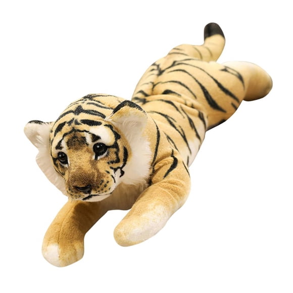Yingyy Plush Toys Cartoon Lion Tiger Leopard Stuffed Fluffy Doll Gifts for Kids Adults Tiger