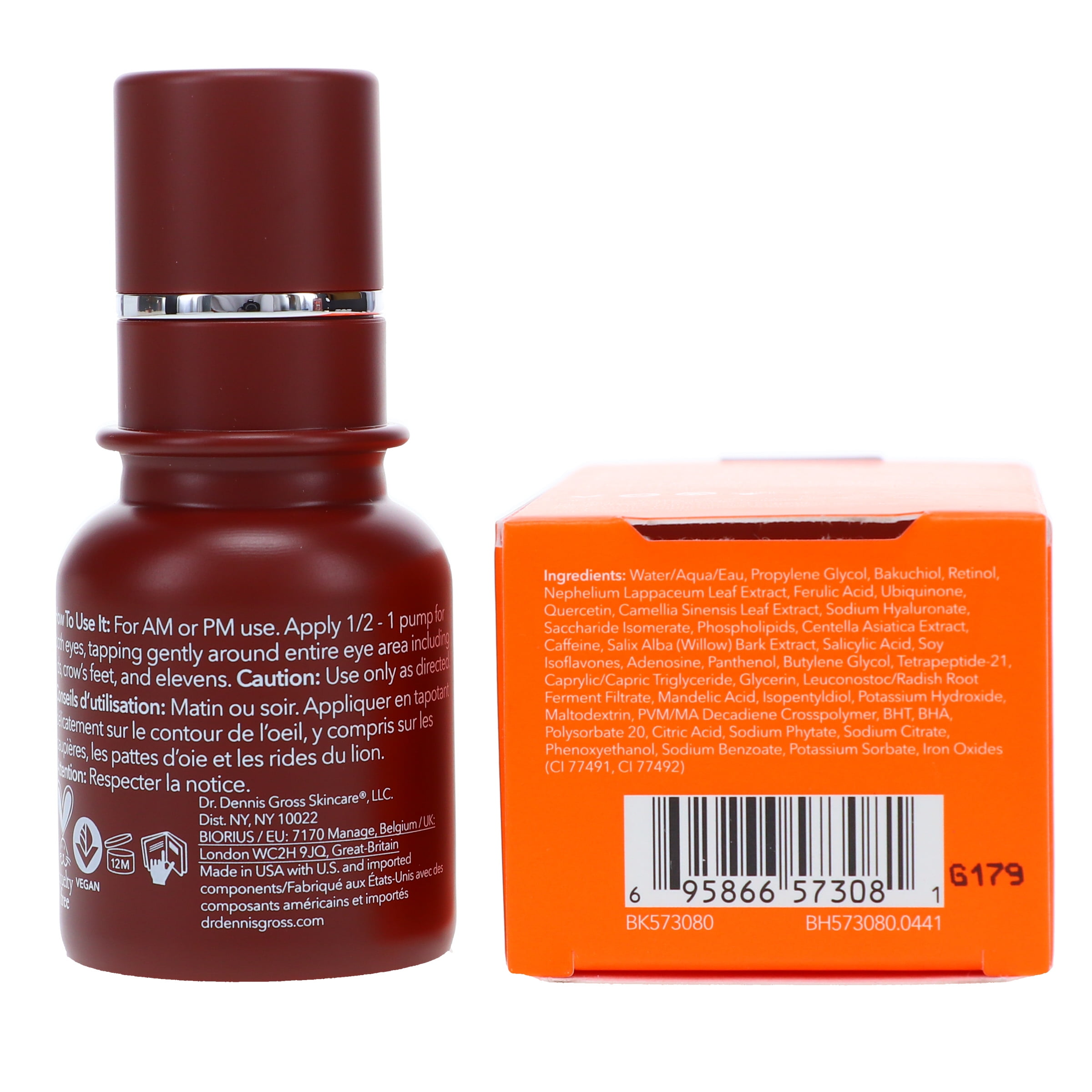 Dr. Dennis Gross Advanced Retinol + Ferulic Triple Correction Eye Serum 0.5 oz