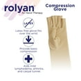 thumbnail image 3 of Rolyan Compression Glove, Fingerless Compression Glove for for Men & Women, Compression Gloves for Carpal Tunnel, Compression Glove for Swelling, Left Hand, Small, Open Finger Left Small -Open Finger, 3 of 8