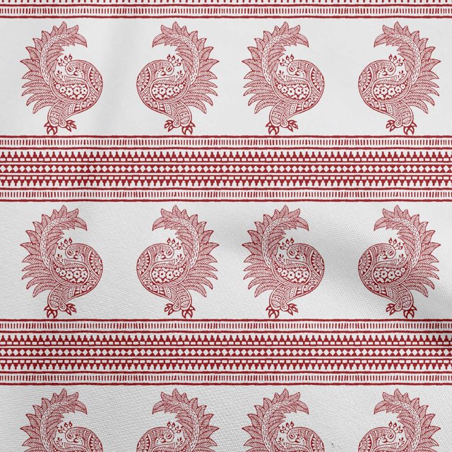 oneOone Rayon Maroon Fabric Block Craft Projects Decor Fabric Printed By The Yard 56 Inch Wide-34