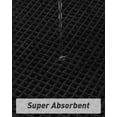 thumbnail image 3 of Upgraded Waffle Bath Mat, Super Absorbent Non Slip Bath Mats for Bathroom Floor, Machine Washable Bathroom Rugs with Tassels, Rubber Backed Bathroom Mats, Ultra Soft,Black 17" x 24", 3 of 8