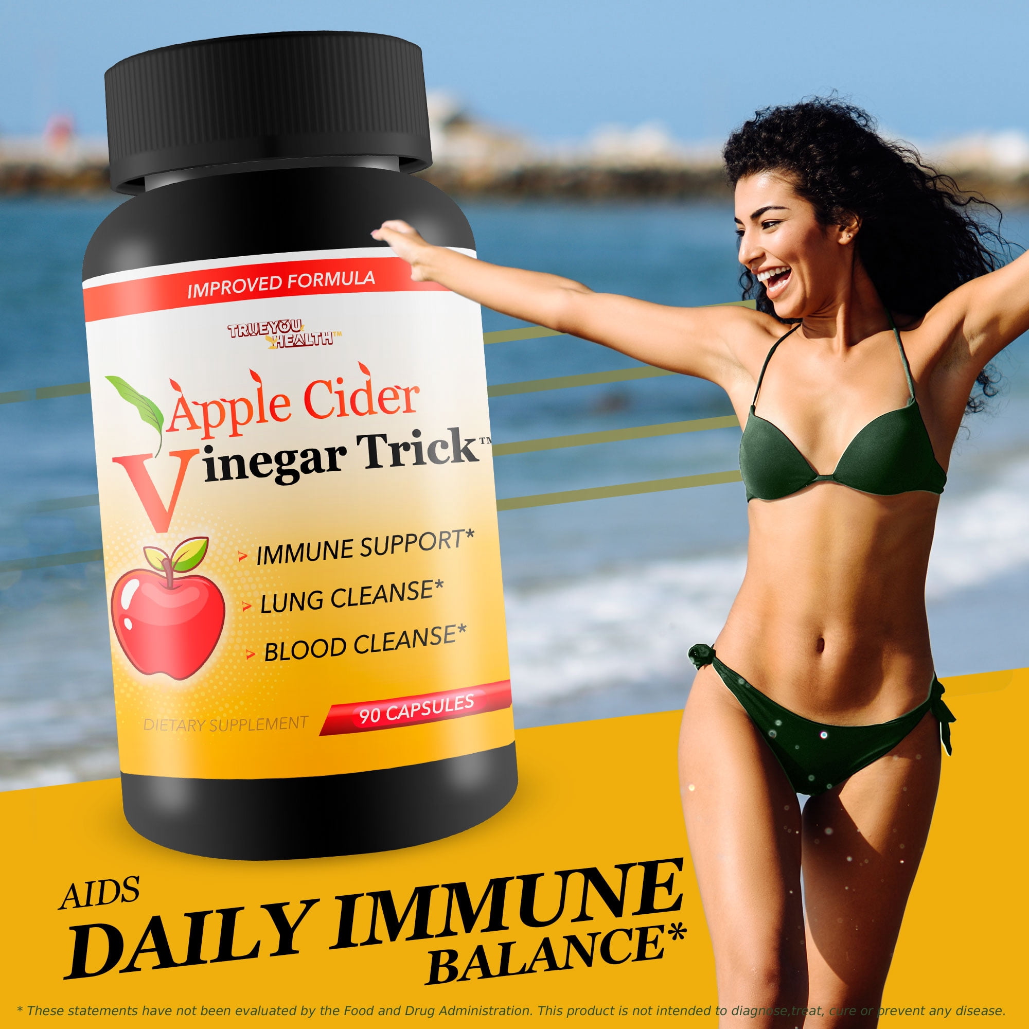 Apple Cider Vinegar Trick - Our Best Apple Cider Vinegar Pills with Vitamin C - Our Best Keto Acv Pills - Turmeric Ginger Applecider Vinegar and Garlic Supplement - Acv Trick