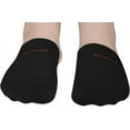 thumbnail image 4 of MUBUA Toe Topper Half socks for Women breathable No Show Liner Hidden Toe Covers Seamless Low Cut Black White Nude Gray Grip Non Slip Mule Sock for clogs 6 pairs, 4 of 5