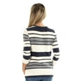 thumbnail image 2 of Maison Jules Womens Striped Basic T-Shirt, 2 of 2