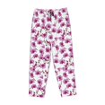 thumbnail image 6 of Uemuo Orchids Flowers Pattern Women's Wide Leg Palazzo Lounge Pants with Pockets Light Weight Loose Comfy Casual Pajama Pants-X-Large, 6 of 9