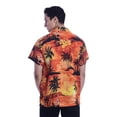 thumbnail image 2 of Varnit Crafts Hawaiian Shirt for Men Aloha Beach Orange XXL, 2 of 7