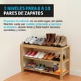 thumbnail image 3 of Zapatera de Madera de Bambú Multiusos Redlemon 3 Niveles 8-10 Pares, 3 of 8