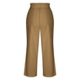 thumbnail image 5 of Wiyuqeen Women's Loose Linen Pants Casual Lightweight Elastic Waist Lounge Pants Wide Leg Trousers with Pocket Summer Trendy Baggy Beach Long Pant, 5 of 7