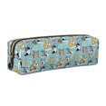 thumbnail image 1 of Disketp Dogs Estuche de Lápices de Cuero con Cierre, Estuche Compacto para Papelería, Bolígrafos y Accesorios Pequeños, 1 of 7