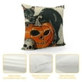 thumbnail image 4 of SHANXI Halloween Pillow Covers Witch’s Leg Black Cat Pumpkin Happy Halloween Pillows Decorative Throw Pillows Cases Outdoor Fall Pillows Halloween Decorations for Home Couch Decor 20x20in, 4 of 5