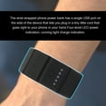 thumbnail image 4 of Portable Mini Bracelet Power Bank Wrist Power Bank Battery Wrist Strap Powerbank Emergency Black, 4 of 6