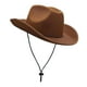 thumbnail image 3 of Sombrero de Vaquero Sunnimix Accesorios de Disfraz Duradero Marrón Oscuro, 3 of 8