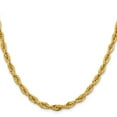 thumbnail image 6 of Auriga Fine Jewelry 14K Yellow Gold 5.4 mm Semi Solid Rope Chain Necklace for Men 26", 6 of 7