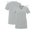 thumbnail image 5 of Adar Addition Scrubs For Women - Modern V-Neck Scrub Top - A6008 - Silver Gray - XL, 5 of 7