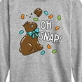 thumbnail image 3 of Instant Message - Oh Snap Chocolate Bunny - Toddler And Youth Long Sleeve Graphic T-Shirt, 3 of 6