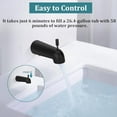 thumbnail image 6 of Genta Matte Black Shower Trim Kit Compatible with moen T2472EPBL Shower Trim Kit, Easy to Install, Featuring Single Function Shower Head and Shower Handle, Requires 2510 valve, 6 of 7