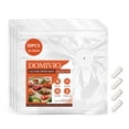 thumbnail image 1 of DOMIVIO 20 PCS Reusable Sous Vide Bags, 2 Quart Size 10.2" x 11" (26 x 28cm), BPA Free, Vacuum Sealer Zipper Bags for Cooking, Meal Prep, Freezer & F, 1 of 6