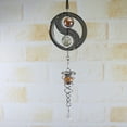 thumbnail image 5 of GQDIN Rotating Wind Chimes for Outdoor - Hanging Wind Bells with Decorative Panel for Garden, Yard, Patio, Balcony & Window - Relaxing Windmill Home Decor, 5 of 7