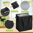 thumbnail image 2 of 2Pcs Insulated Shopping Bags-Large Capacity, Reusable, Thermal, Cooler Tote Bags with Zippered Top & Handle(13 x 12 x 7 inch, Blue), 2 of 6
