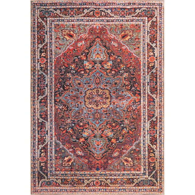Unique Loom Revival Medallion Dark Color Rug 8' 4 x 12' Rectangle Burgundy/Black