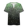 thumbnail image 5 of Blouses pour Femmes, Hauts Grande Taille pour Femmes Blouse à Col en V Blouse Décontractée Ample d'Été à Manches Courtes, 5 of 5