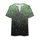thumbnail image 5 of Plus Size Mujeres Blusas Cuello en V Casual Suelto Verano Blusa de Manga Corta para el Uso Diario Y Casual, 5 of 5