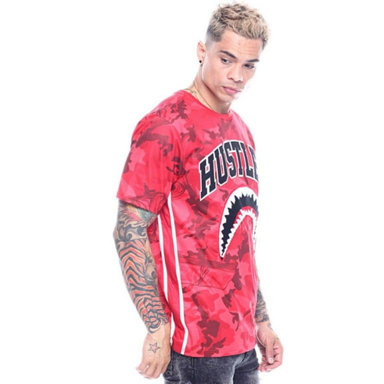 Hudson Outerwear Men s Camo Shark Mouth Shirt Red hkk850025 red hk Walmart