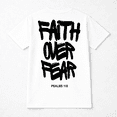 thumbnail image 3 of Faith Over Fear Psalms 118 Graphic T-Shirt Christian Inspirational Tee, 3 of 6