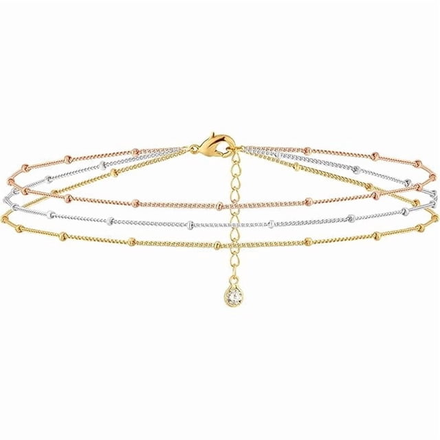 Chenchen Bracelet for Women 14K Gold Plated Dainty Chain Simple Jewelry Cute Handmade Minimalist for Her