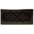 thumbnail image 3 of Decor Grates 4x10 Scroll Floor Register Vent Cover, Adjustable Airflow Control, Rubbed Bronze (SPH410-RB), 3 of 5