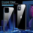 thumbnail image 2 of IBAOLE Étui Transparente pour iPhone 13, [Ne Jaunit Pas] [Protection contre les Chutes de Grade Militaire] Étui de Protection Antichoc 6.1 Pouces 2021 (Transparent) Graphite, 2 of 6