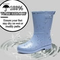thumbnail image 2 of AUXDIQ Wellington Boots Women Mid-calf Wellies Waterproof Rain Boots Outdoor Garden Shoes, 2 of 6