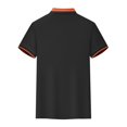 thumbnail image 4 of hoksml Men Golf Polos Shirt Solid-Color Collared Polos Shirt Button Pocket Colour Blocking Short Sleeve Top Casual Loose Turndown Collar Blouse Shirt Elastic Cuffs, 4 of 6