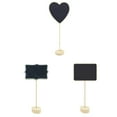 thumbnail image 2 of 10pcs Small Blackboard Wooden Signs Birthday Signs Chalkboard Weddings Birthday Parties Message Board Card Label,Heart, 2 of 8