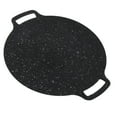 thumbnail image 4 of Griddles Cookware BBQ Grill Pan,Round BBQ Griddler Korean Non Stick Circular Griddle Pan Korean BBQ Plate with Double Handle Multifunctional Korean BBQ Grill Pan for Home Cooking, 4 of 5