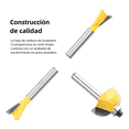 thumbnail image 5 of Brocas Fresas Router 1/4 De Madera Taladro Estuche 50 Pzs, Negro, 5 of 5