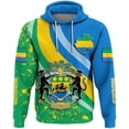 thumbnail image 2 of Sudadera con capucha con estampado 3D de la bandera de Gabón para hombre, ropa de moda, sudaderas con capucha, jerseys con emblema nacional, camisetas de manga larga para niños, 2 of 4