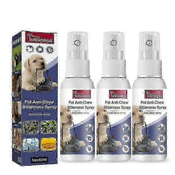 Natural No Chew Spray,Anti-Chew Bitterness Spray,Anti Chew Spray for Dogs,Anti Chew Deterrents,No Chew Spray for Puppies Prevent Licking,Pet Bitter An