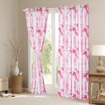 thumbnail image 3 of Manfei Princess Kawaii Bow Blackout Curtains Set of 2 (52x84 Each) for Girls, Cute Cartoon Style Window Curtains, Pink Stripe Abstract Curtains and Drapes, Curtains and Drapes Decor, 3 of 6