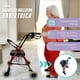 thumbnail image 4 of Andadera Rollator Bariátrica para Adultos Mayores | Extra Ancha, Plegable con Silla y Canasta | Soporta 150 Kg, Frenos de Mano, Ligera y Segura | Color Vino, Ruedas 20cm, 4 of 10