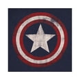 thumbnail image 2 of Captain America Marvel Comics Distressed Shield Adult Fitted Jersey T-Shirt Tee, 2 of 2