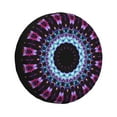 thumbnail image 2 of 16'' Purple Kaleidoscope Flower Tire Cover, Universal Spare Wheel Covers, Dust-Proof, Water-Proof, Sun-Proof and Corrosion-Proof, 2 of 9
