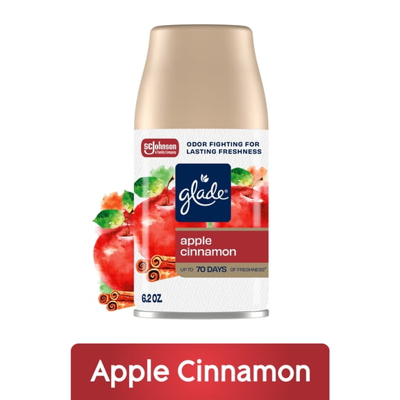 Glade Automatic Spray Refill, Air Freshener, Apple Cinnamon, 6.2 oz