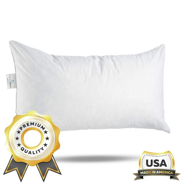 Comfydown 95 Feather 5 Down 14 X 36 Rectangle Decorative Pillow Insert Sham Stuffer Made In Usa Walmart Com Walmart Com